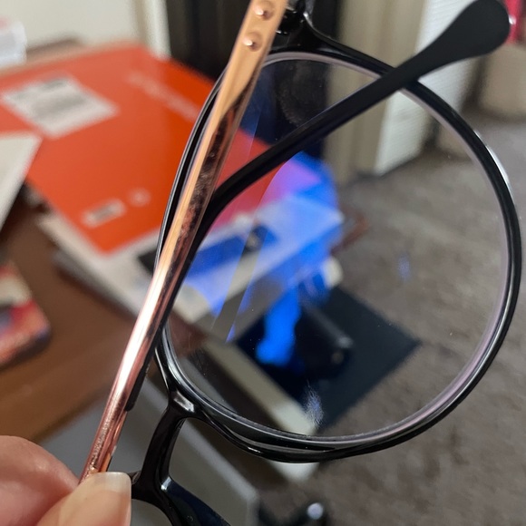 🔴 Black and Rose Gold Glasses Frames - Picture 5 of 5